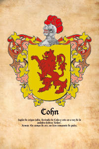 Escudo heráldico del apellido COHN