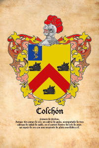 Escudo heráldico del apellido COLCHON