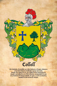 Escudo heráldico del apellido COLLELL