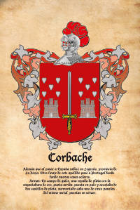 Escudo heráldico del apellido CORBACHE
