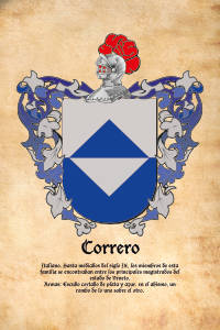 Escudo heráldico del apellido CORRERO