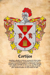 Escudo heráldico del apellido CORTIJOS