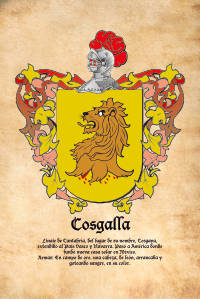 Escudo heráldico del apellido Cosgalla