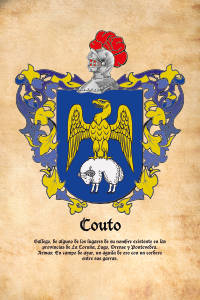 Escudo heráldico del apellido COUTO