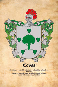 Escudo heráldico del apellido Covas