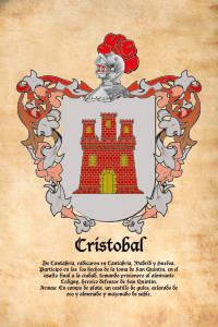 Escudo heráldico del apellido CRISTOBAL
