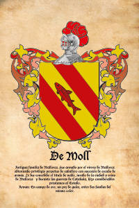 Escudo heráldico del apellido DE MOLL
