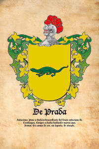 Escudo heráldico del apellido DE PRADA