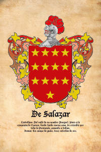 Escudo heráldico del apellido DE SALAZAR