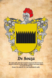 Escudo heráldico del apellido DE SOUZA