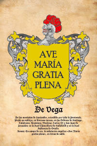 Escudo heráldico del apellido DE VEGA