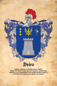 Escudo heráldico del apellido DEIRO