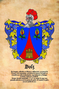 Escudo heráldico del apellido DOLZ