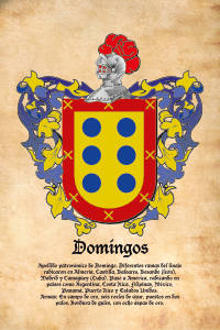 Escudo heráldico del apellido DOMINGOS