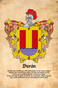 Escudo heráldico del apellido DURAN