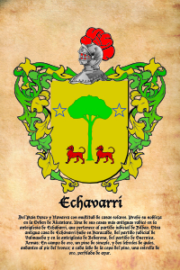 Escudo heráldico del apellido ECHAVARRI