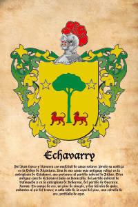 Escudo heráldico del apellido Echavarry