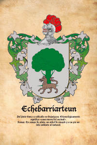 Escudo heráldico del apellido Echebarriarteun