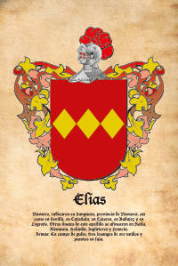 Escudo heráldico del apellido ELIAS