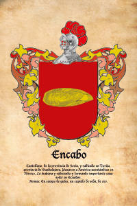Escudo heráldico del apellido ENCABO
