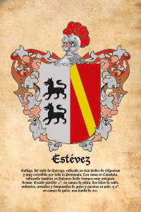 Escudo heráldico del apellido ESTEVEZ