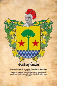 Escudo heráldico del apellido Estupinán