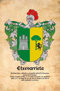 Escudo heráldico del apellido ETXEVARRIETA