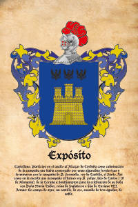 Escudo heráldico del apellido EXPOSITO