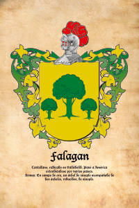 Escudo heráldico del apellido FALAGAN