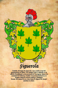 Escudo heráldico del apellido FIGUEROLA
