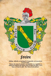 Escudo heráldico del apellido FREIRE