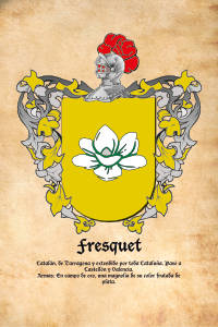 Escudo heráldico del apellido Fresquet