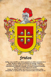 Escudo heráldico del apellido FRUTOS