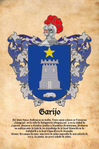 Escudo heráldico del apellido GARIJO