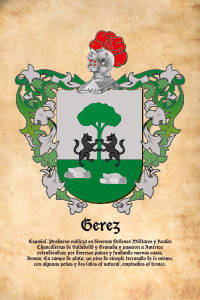 Escudo heráldico del apellido GEREZ