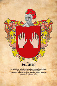 Escudo heráldico del apellido HILARIO