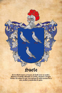 Escudo heráldico del apellido HUETE