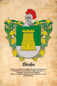 Escudo heráldico del apellido IDROBO