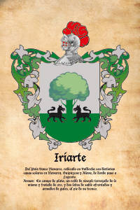 Escudo heráldico del apellido IRIARTE