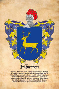 Escudo heráldico del apellido IRIBARREN