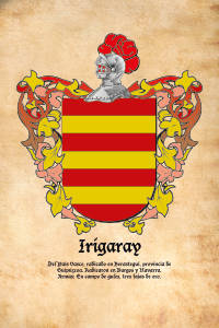 Escudo heráldico del apellido IRIGARAY