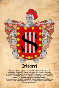 Escudo heráldico del apellido IRISARRI