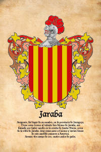 Escudo heráldico del apellido JARABA
