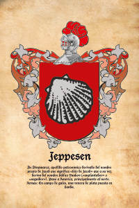 Escudo heráldico del apellido Jeppesen