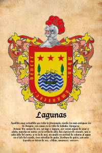 Escudo heráldico del apellido LAGUNAS