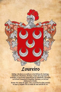 Escudo heráldico del apellido LOUREIRO