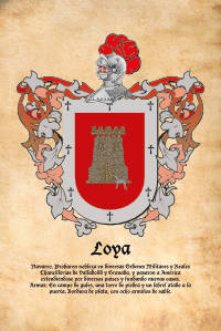 Escudo heráldico del apellido LOYA
