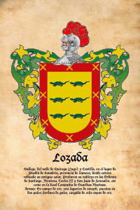 Escudo heráldico del apellido Lozada