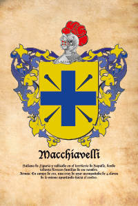 Escudo heráldico del apellido MACCHIAVELLI