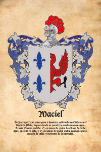 Escudo heráldico del apellido MACIEL